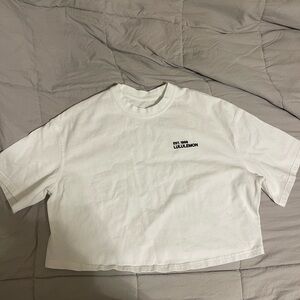 White Lululemon Crop Top